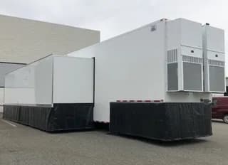 53′ trailer exterior with HVAC units