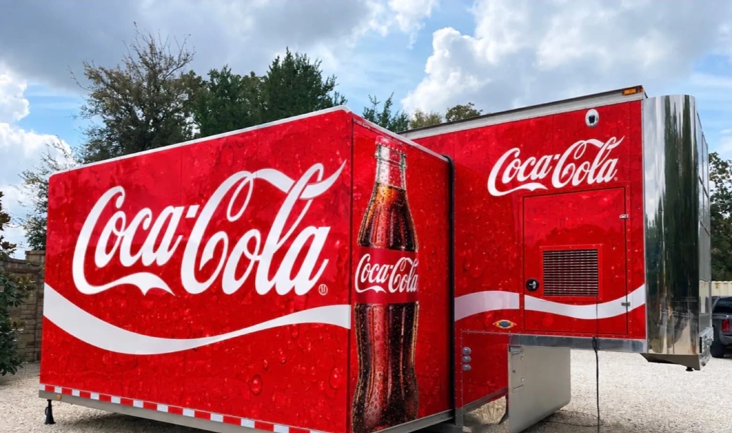 Example custom wrap: Coca-Cola trailer